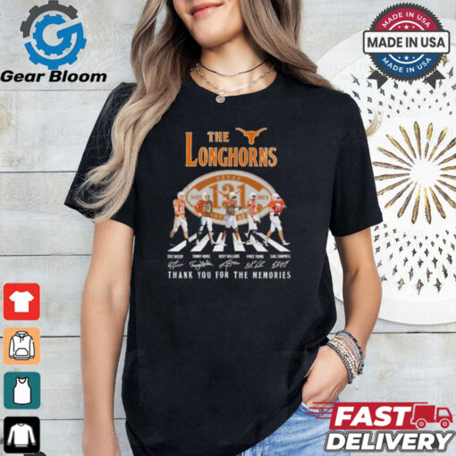 Texas Longhorns 131th Anniversary 1893 2024 Abbey Road thank you for the memories shirt