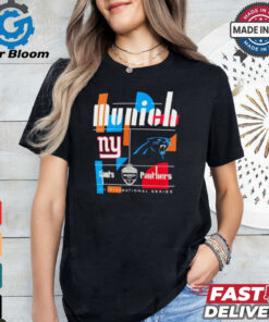 New York Giants vs Carolina Panthers International Games Munich 2024 NFL logo shirt0