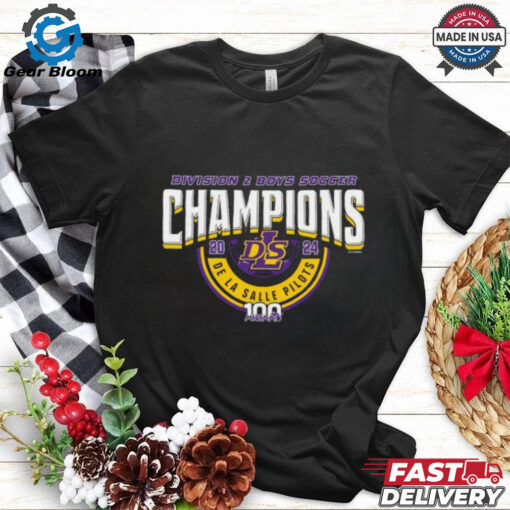 2024 MHSAA Boys Soccer D2 Champions De La Salle Pilots T Shirt