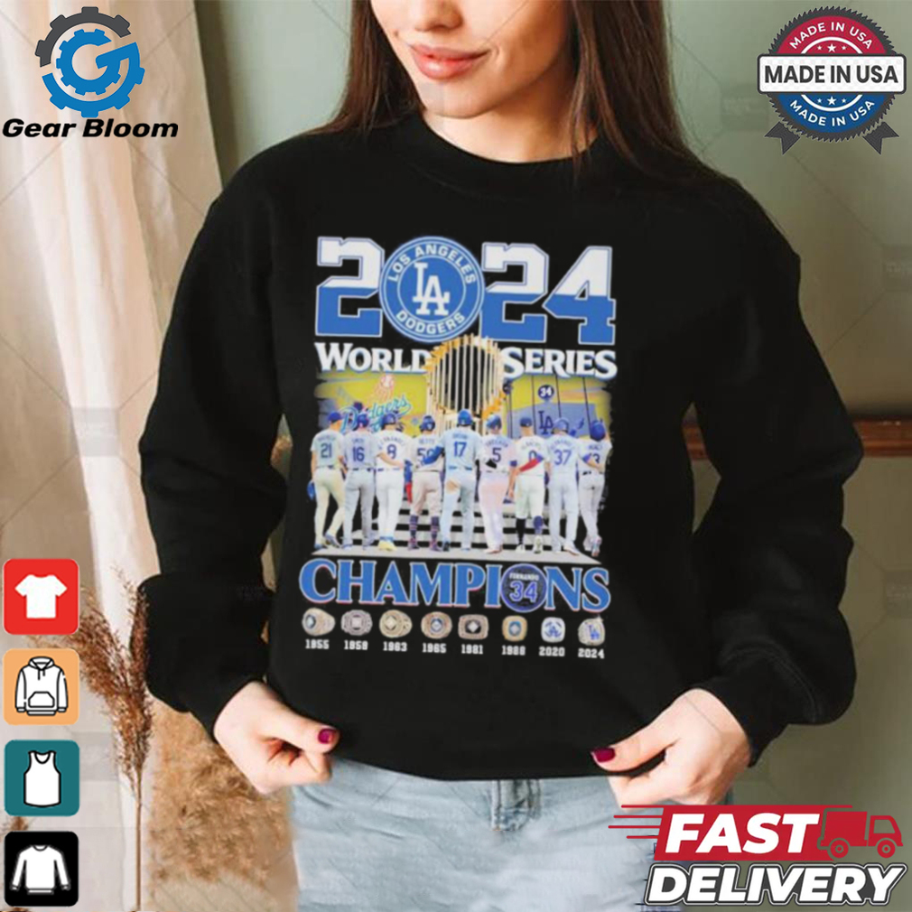 2024 World Series Champions LA Dodgers X Players Walking Shirt 2024 World Series Champions LA Dodgers X Players Walking Shirt