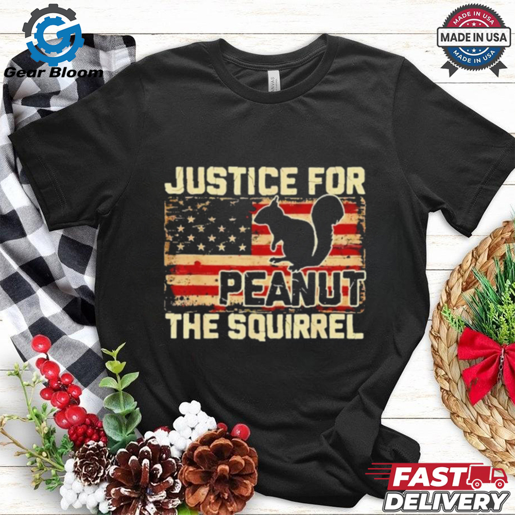 American Flag Justice For Peanut The Squirrel Peanut Gift T Shirt American Flag Justice For Peanut The Squirrel Peanut Gift T Shirt