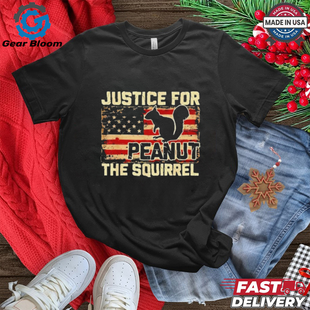 American Flag Justice For Peanut The Squirrel Peanut Gift T Shirt American Flag Justice For Peanut The Squirrel Peanut Gift T Shirt
