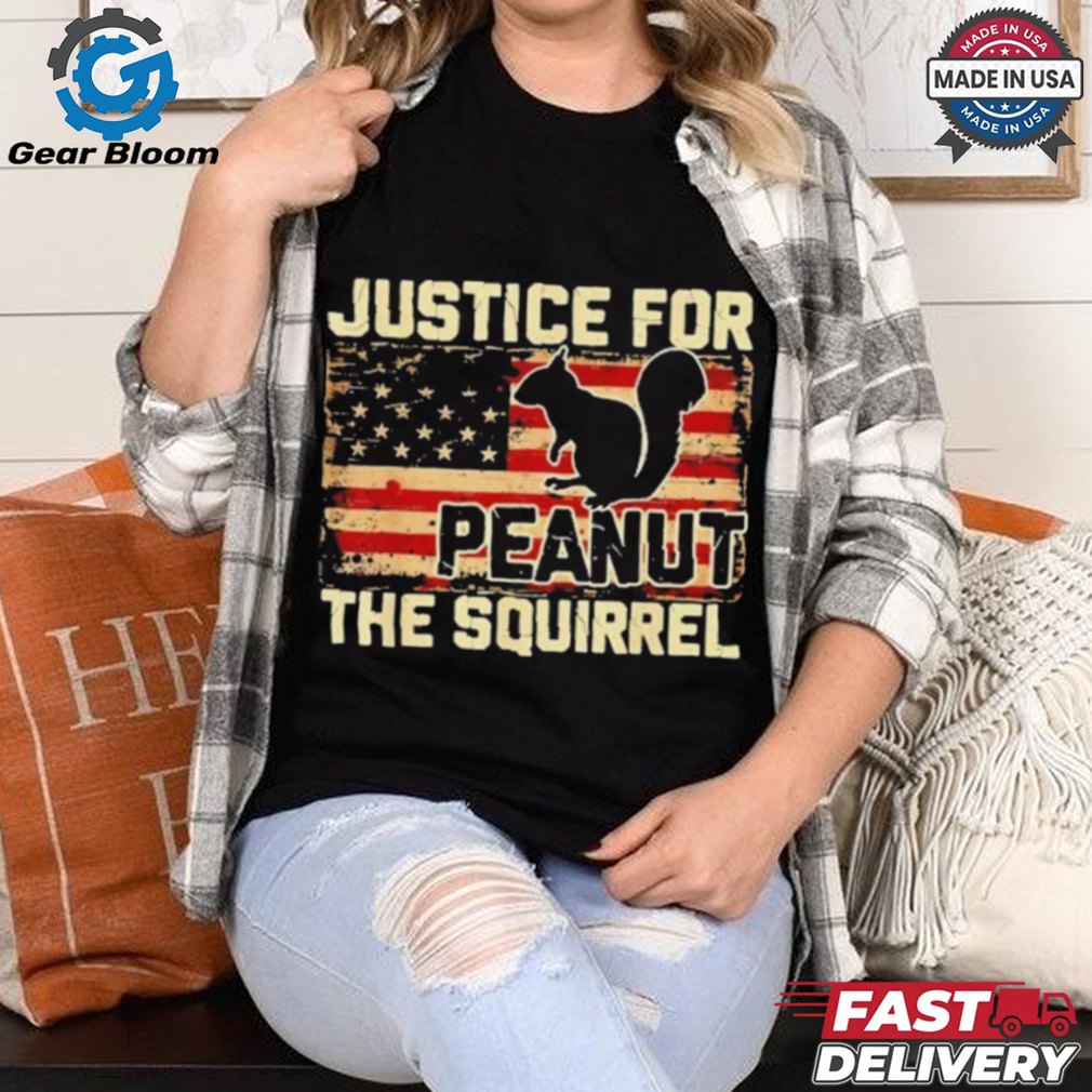 American Flag Justice For Peanut The Squirrel Peanut Gift T Shirt American Flag Justice For Peanut The Squirrel Peanut Gift T Shirt