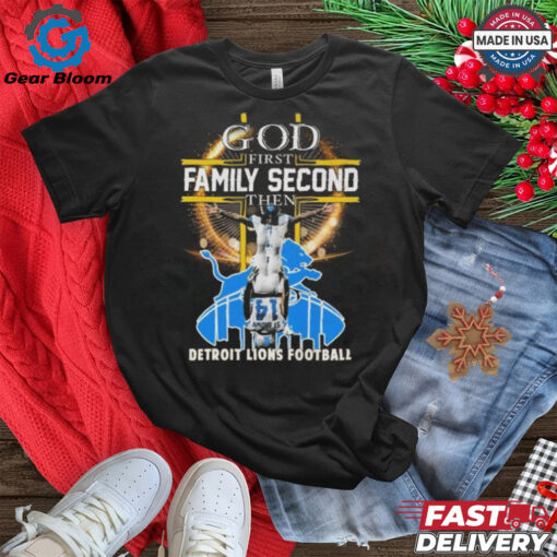 Amon ra St. Brown x God First Family Second Then Detroit Lions Football 2024 Shirt