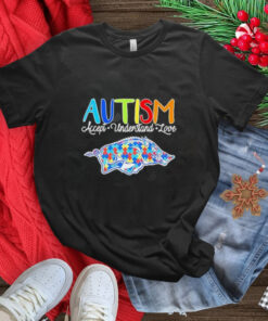 Autism accept understand love Arkansas Razorbacks shirt