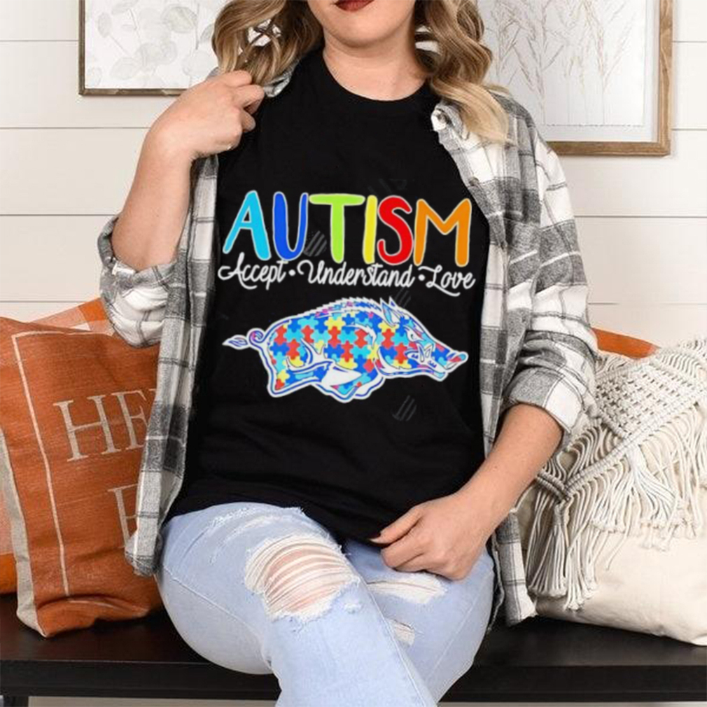 Autism accept understand love Arkansas Razorbacks shirt Autism accept understand love Arkansas Razorbacks shirt