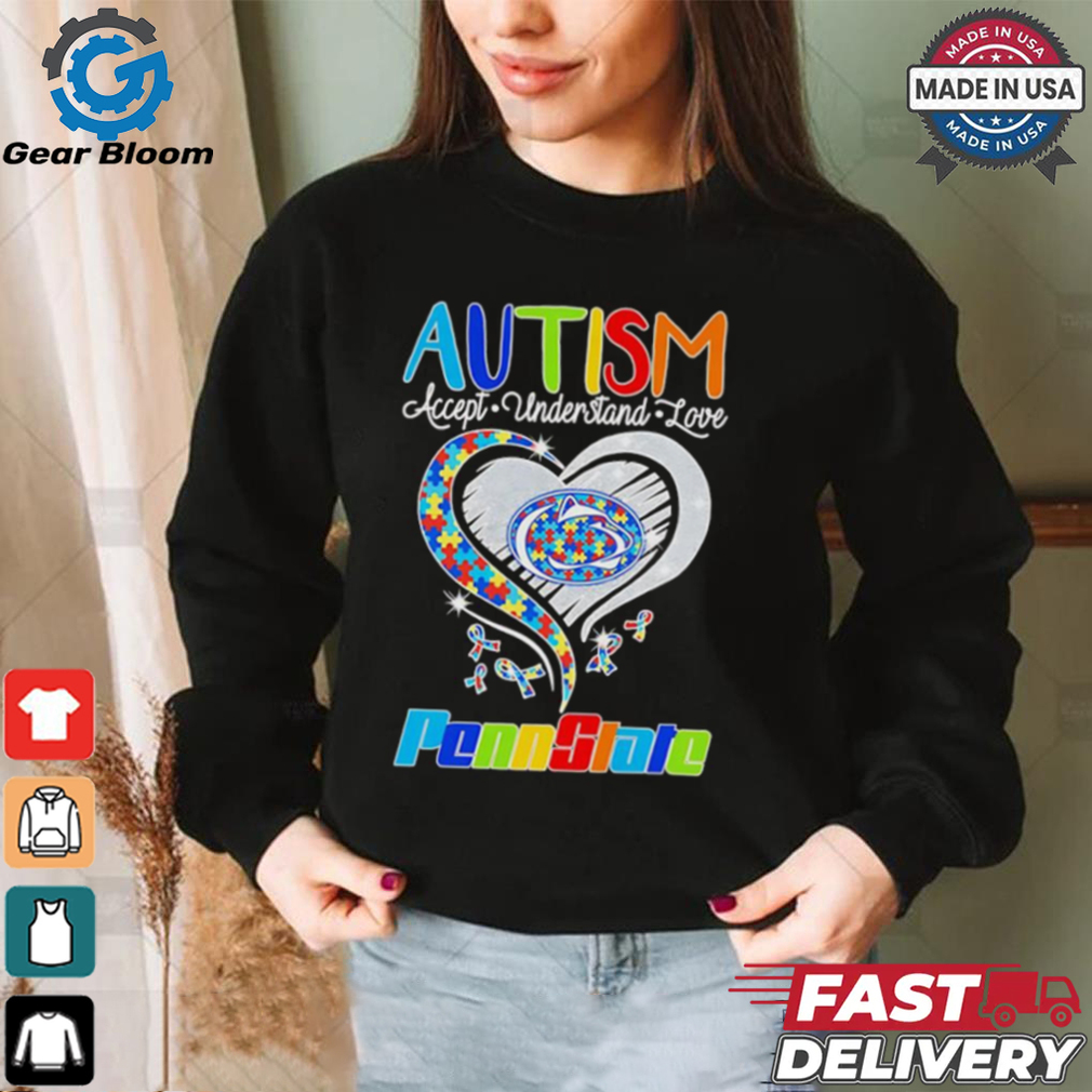 Autism accept understand love Penn State Nittany Lions shirt Autism accept understand love Penn State Nittany Lions shirt
