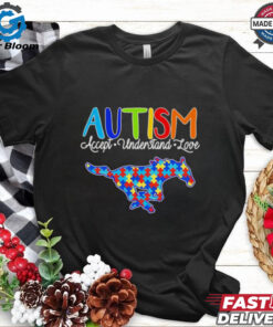 Autism accept understand love SMU Mustangs shirt