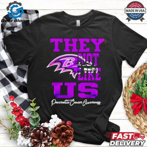 Baltimore Ravens Pancreatic Cancer Awareness They Not Like Us shirt