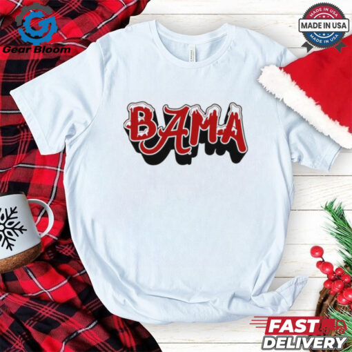 Bama Alabama Crimson Tide snow Christmas shirt