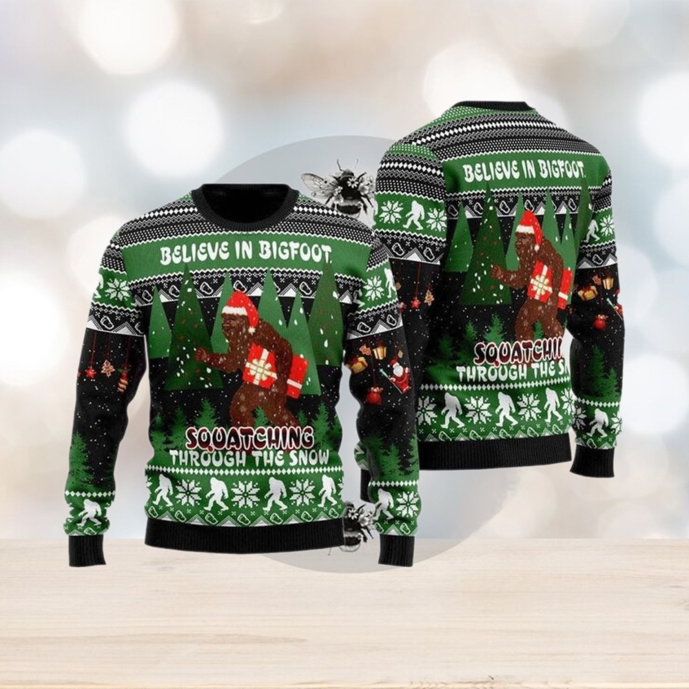 Bevieve In Bigfoot Ugly Christmas Sweater Bevieve In Bigfoot Ugly Christmas Sweater