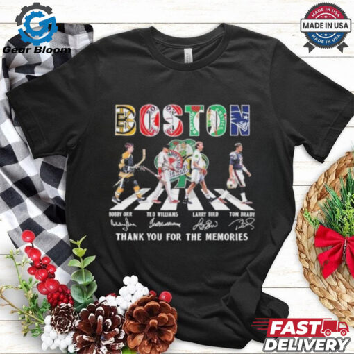Boston Bruins Boston Red Sox Boston Celtics New England Patriots Legends 2024 Abbey Road Shirt