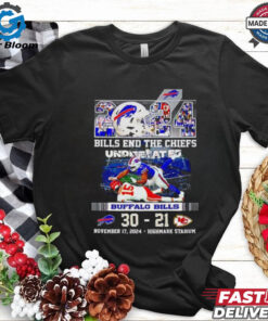 Buffalo Bills End The Chiefs 31 21 Score 2024 shirt