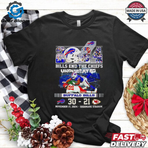 Buffalo Bills End The Chiefs 31 21 Score 2024 shirt