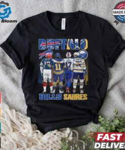 Buffalo Bills Josh Allen Jim Kelly Buffalo Sabres Gilbert Perreault Tage Thompson T Shirt