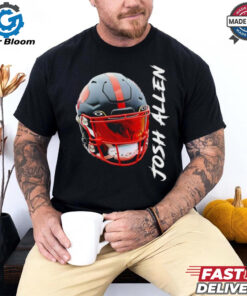 Buffalo Bills Josh Allen black helmet shirt