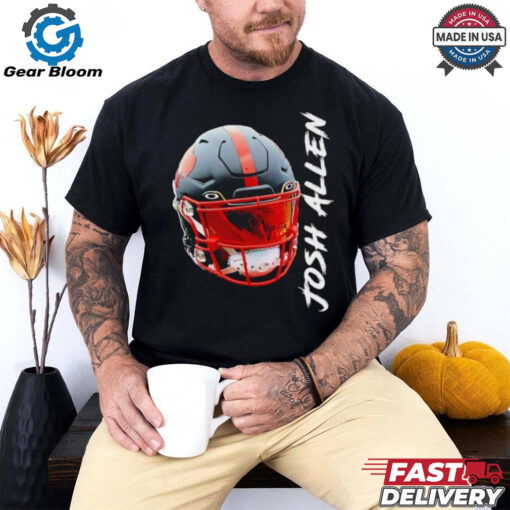 Buffalo Bills Josh Allen black helmet shirt