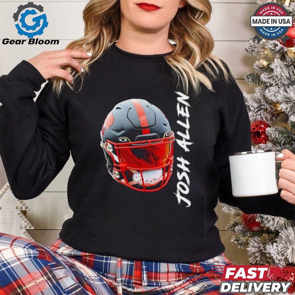 Buffalo Bills Josh Allen black helmet shirt Buffalo Bills Josh Allen black helmet shirt