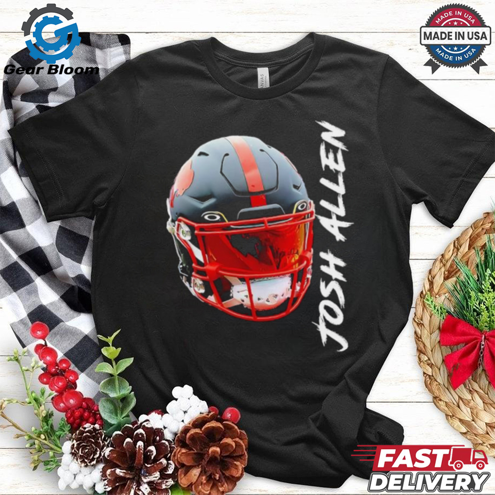 Buffalo Bills Josh Allen black helmet shirt Buffalo Bills Josh Allen black helmet shirt