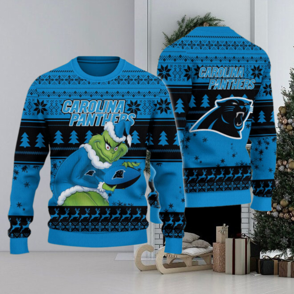 Carolina Panthers Grinch Ugly Christmas Sweater Carolina Panthers Grinch Ugly Christmas Sweater