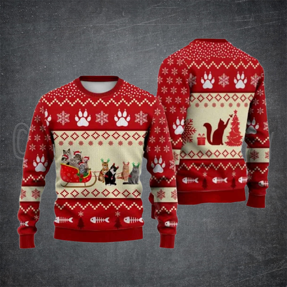 Cat Reindeer Ugly Christmas Sweater Cat Reindeer Ugly Christmas Sweater