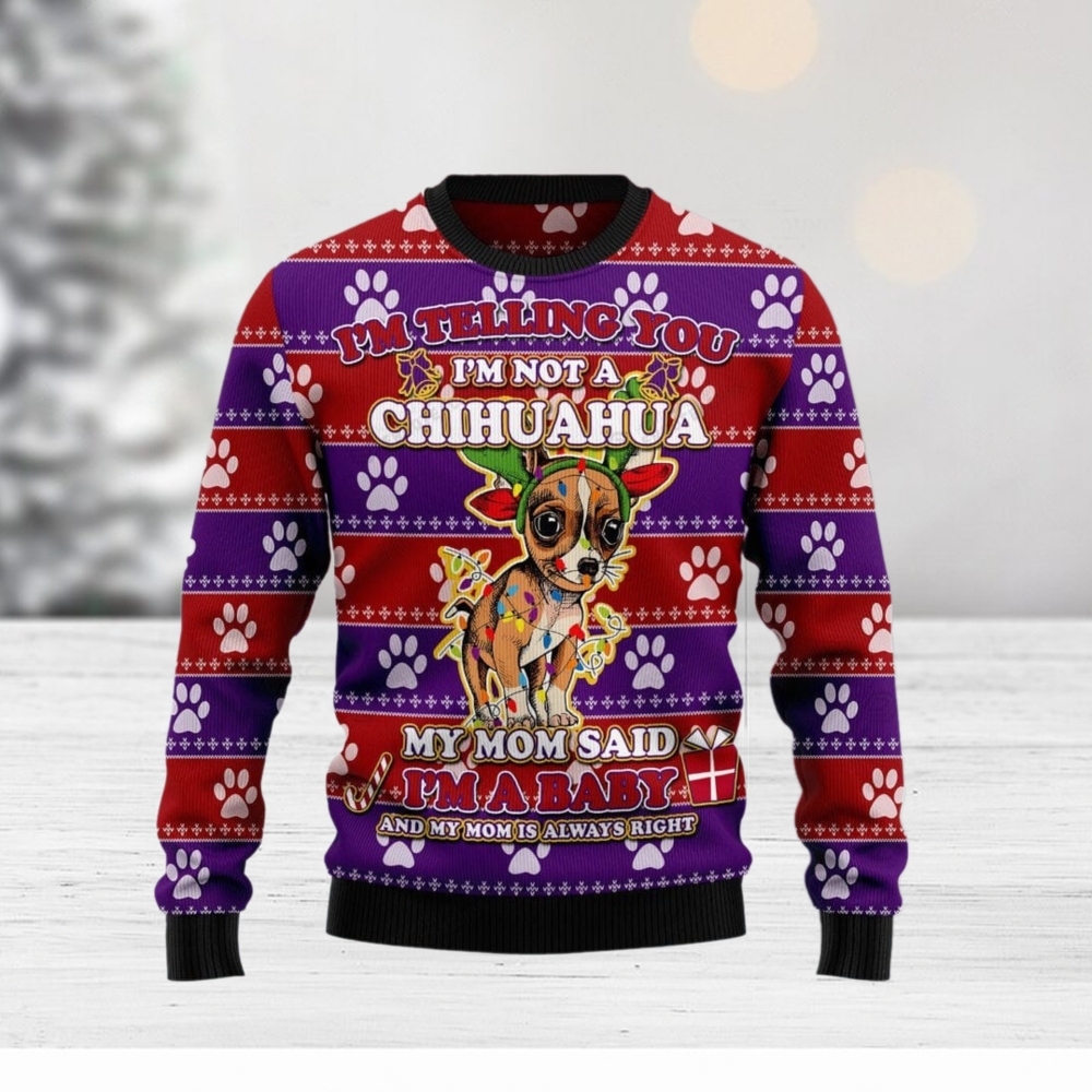 Chihuahua Baby Ugly Christmas Sweater, Chihuahua Loves Xmas, I’m Not A Chihuahua Ugly Sweater For Men & Women – Gift For Christmas, Chihuahua Lovers Chihuahua Baby Ugly Christmas Sweater, Chihuahua Loves Xmas, I’m Not A Chihuahua Ugly Sweater For Men & Women – Gift For Christmas, Chihuahua Lovers