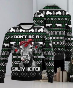 Christmas Cow Salty Heifer Ugly Christmas Sweater