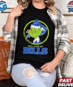 Christmas Grinch X Buffalo Bills I Hate People But I Love My Bills Shirt