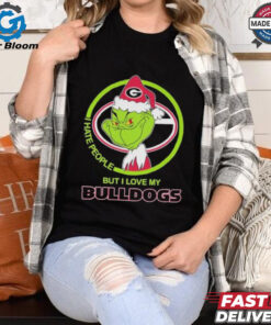 Christmas Grinch X Georgia Bulldogs I Hate People But I Love My Bulldogs Shirt
