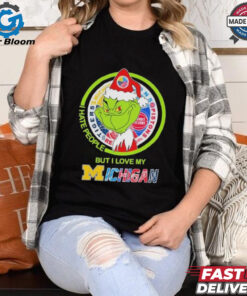 Christmas Grinch X Michigan Sports Teams I Hate People But I Love My Michigan Shirt