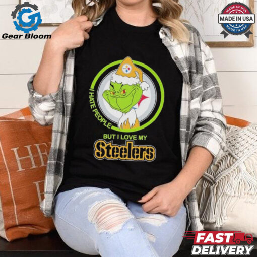 Christmas Grinch X Pittsburgh Steelers I Hate People But I Love My Steelers Shirt
