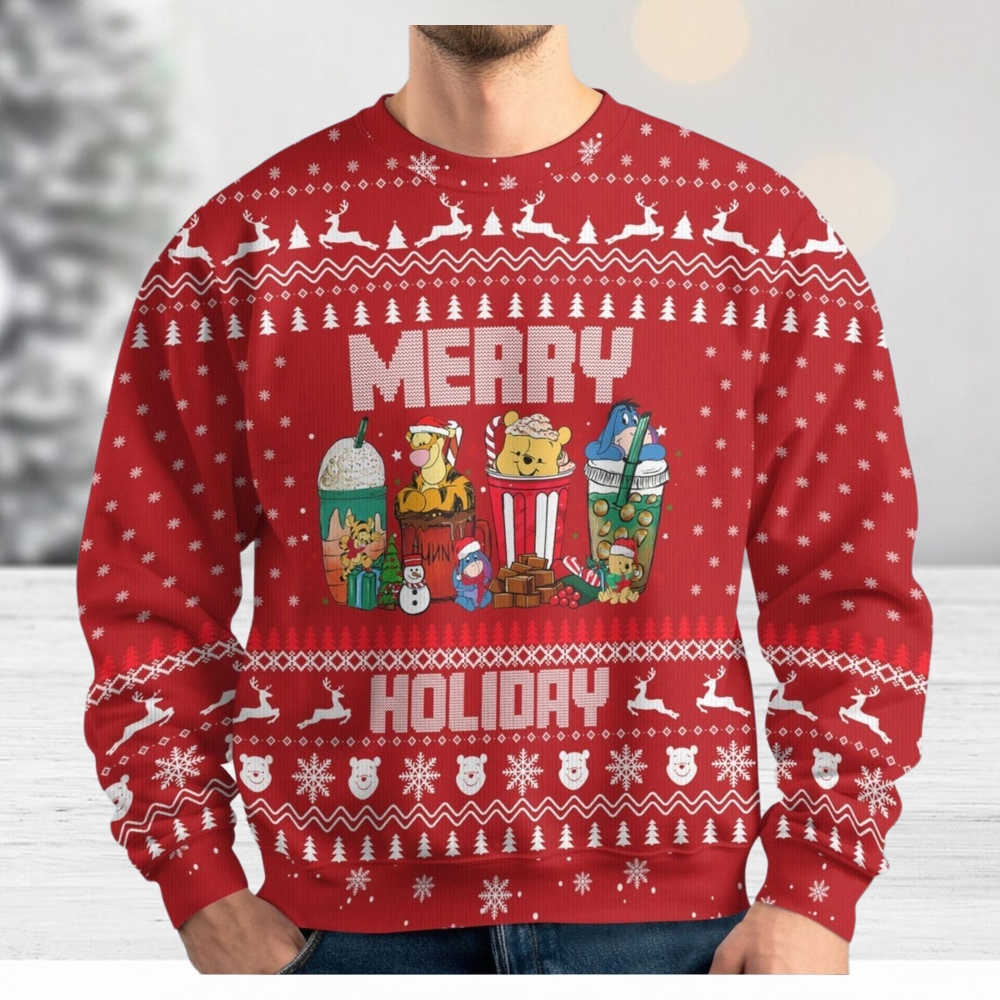 Christmas Winnie The Pooh Ugly Sweater, Piglet Tigger Eeyore Christmas Shirt, Disneyland Xmas Sweatshirt, Family Sweater, Disney Gift Christmas Winnie The Pooh Ugly Sweater, Piglet Tigger Eeyore Christmas Shirt, Disneyland Xmas Sweatshirt, Family Sweater, Disney Gift