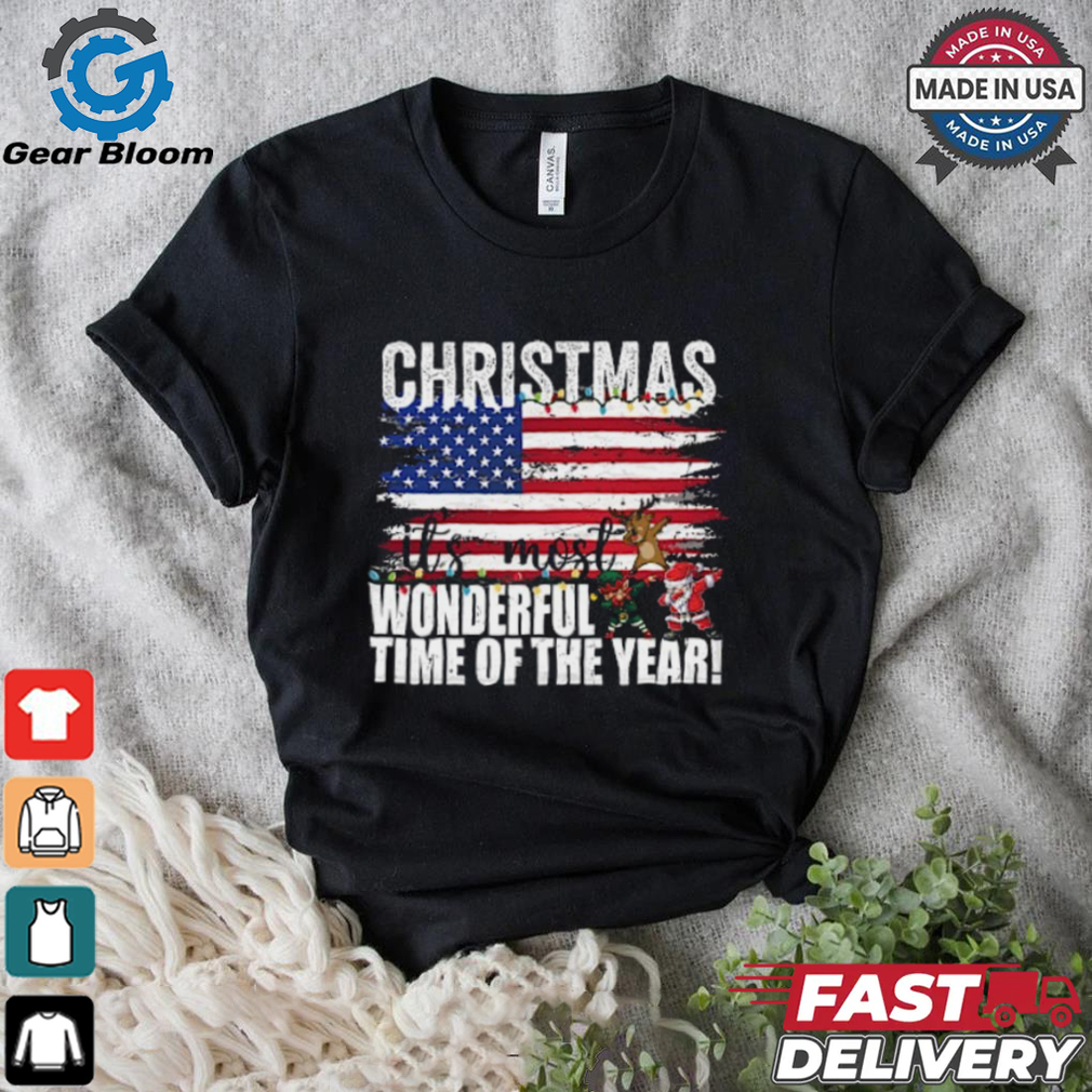 Christmas it's most Wonderful time of the year american flag T Shirt Christmas it's most Wonderful time of the year american flag T Shirt