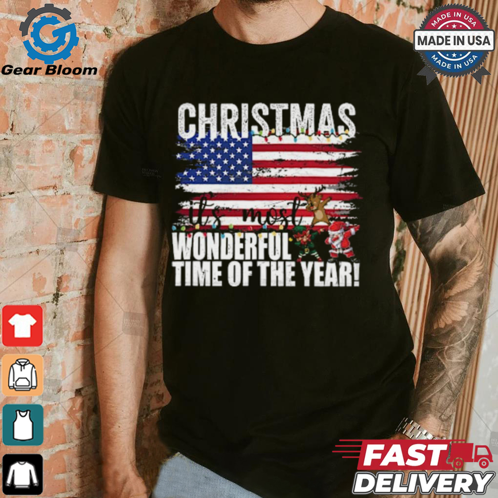 Christmas it's most Wonderful time of the year american flag T Shirt Christmas it's most Wonderful time of the year american flag T Shirt