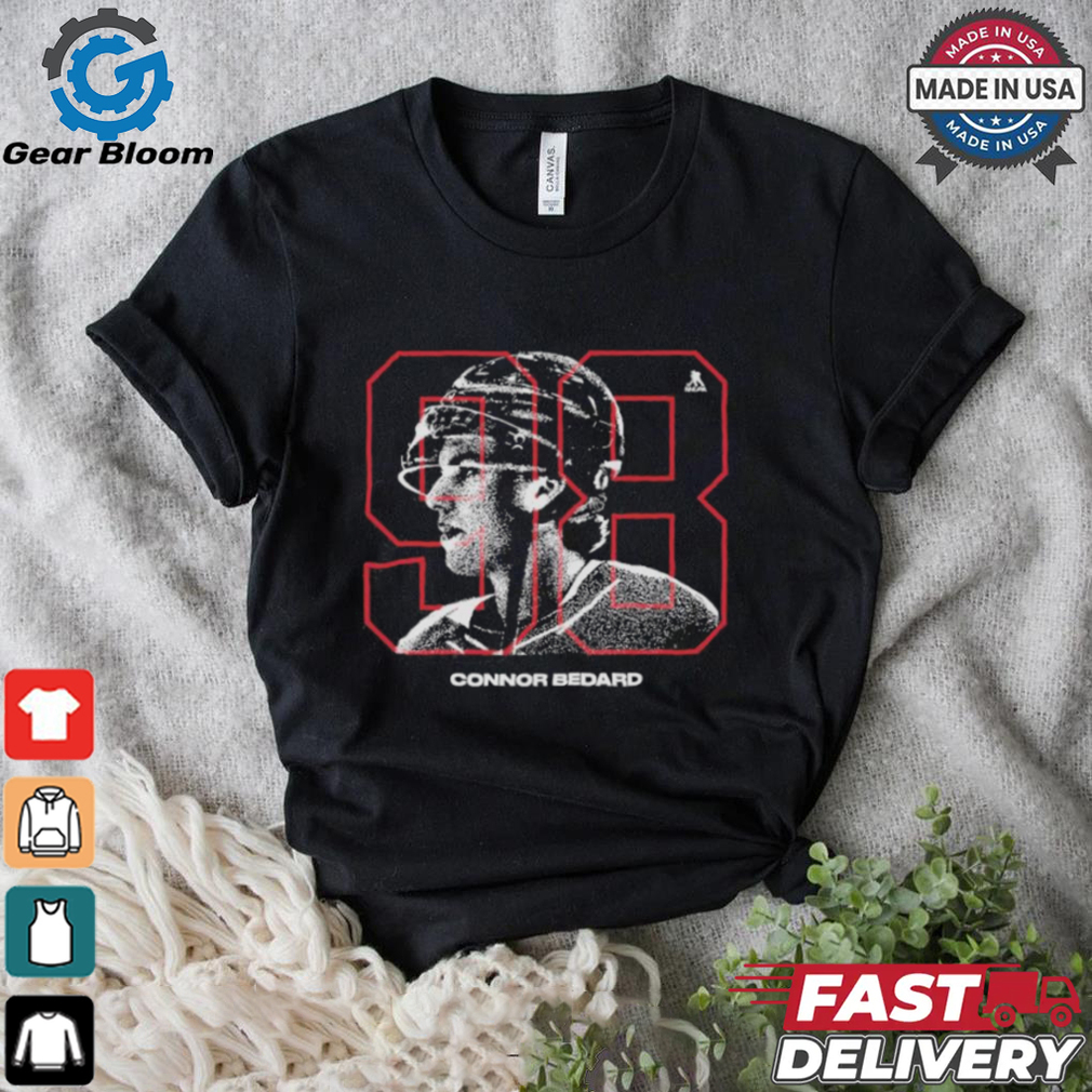 Connor Bedard Chicago Blackhawks Overlay Shirt Connor Bedard Chicago Blackhawks Overlay Shirt