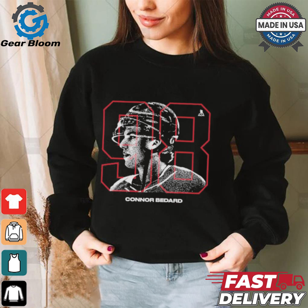 Connor Bedard Chicago Blackhawks Overlay Shirt Connor Bedard Chicago Blackhawks Overlay Shirt