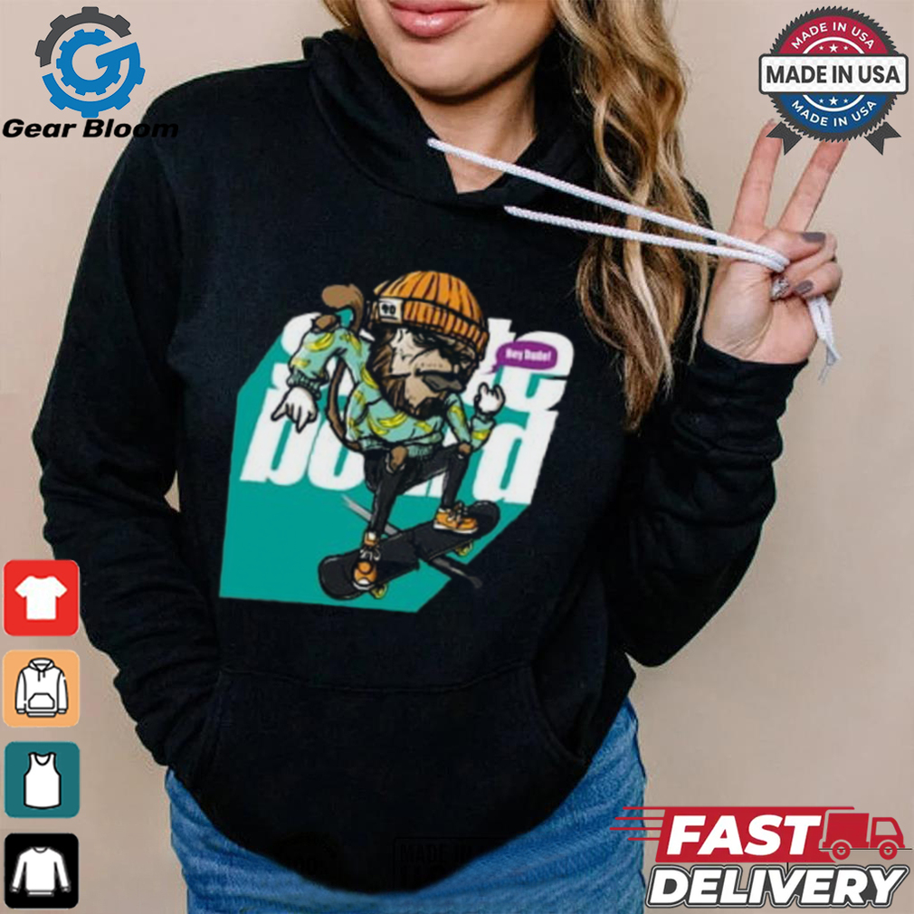 Cool Skateboarding Monkey Graphic T Shirt Cool Skateboarding Monkey Graphic T Shirt