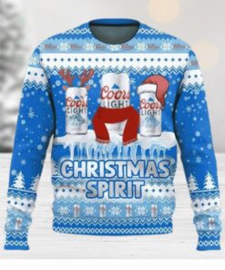 Coors Light Beer Christmas Spirit Ugly Christmas Sweater