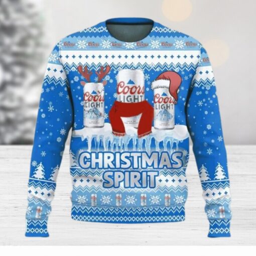 Coors Light Beer Christmas Spirit Ugly Christmas Sweater