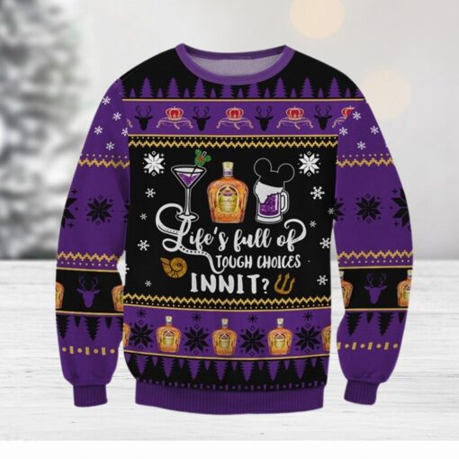 Crown Royal Life Choices Ugly Sweater