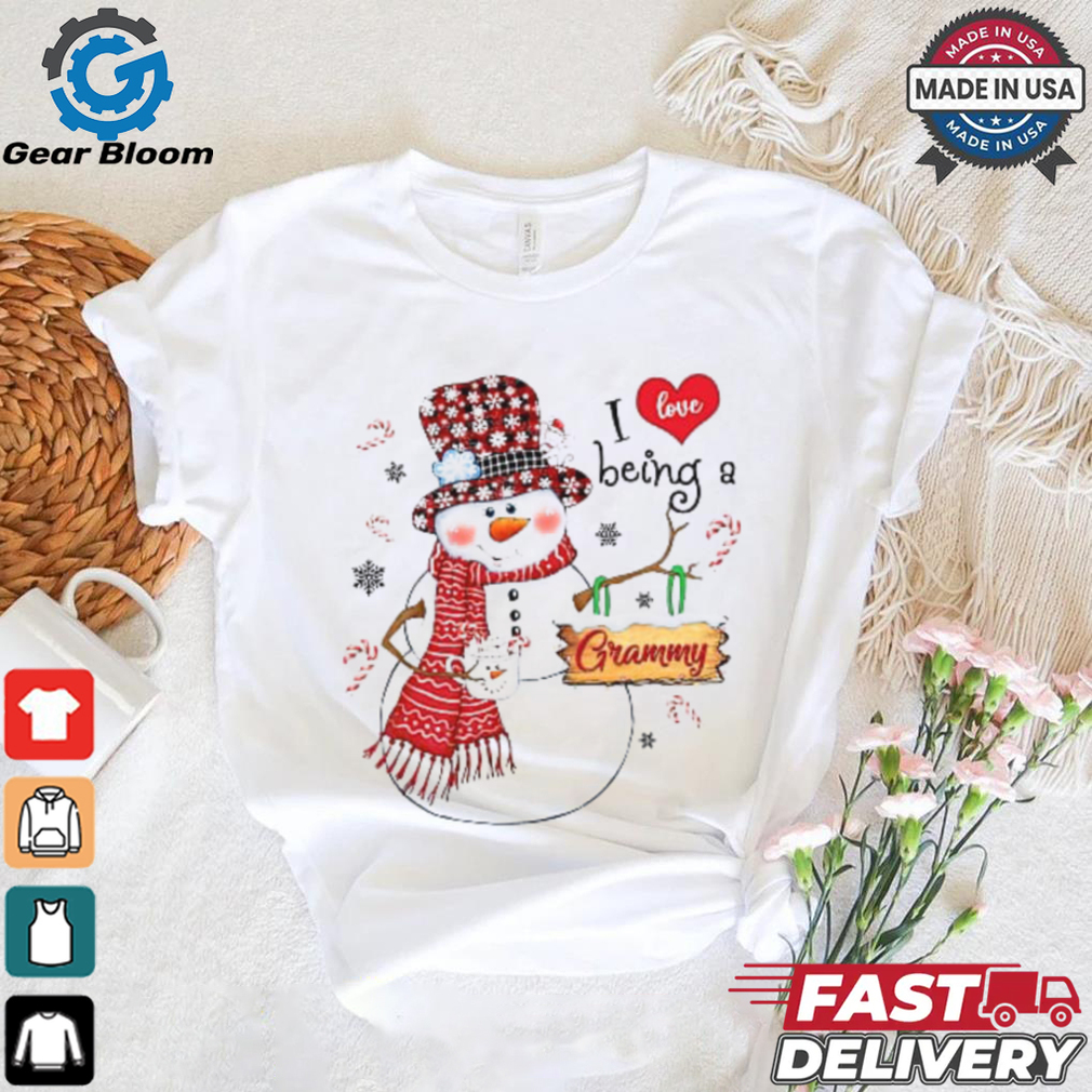 Cute I Love Being A Grammy Snowman Retro Snowflake Candy Merry Christmas And Happy New Year T Shirt Cute I Love Being A Grammy Snowman Retro Snowflake Candy Merry Christmas And Happy New Year T Shirt