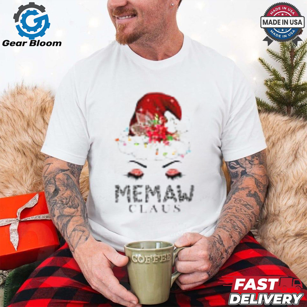 Cute Memaw Claus Retro Santa Claus Happy Merry Christmas T Shirt Cute Memaw Claus Retro Santa Claus Happy Merry Christmas T Shirt