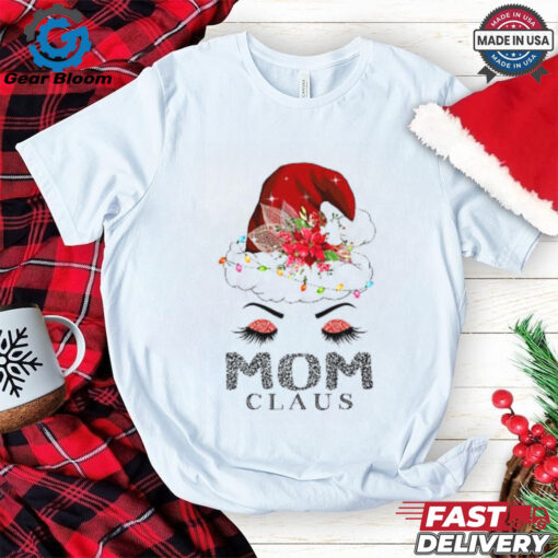 Cute Mom Claus Retro Santa Claus Happy Merry Christmas T Shirt