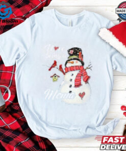 Cute Snowman Xmas I Love Being A Mema Merry Christmas T Shirt