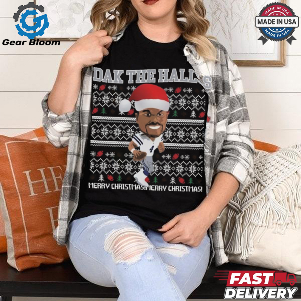 Dallas Cowboy Football Dak The Halls Merry Christmas Ugly 2024 Shirt Dallas Cowboy Football Dak The Halls Merry Christmas Ugly 2024 Shirt