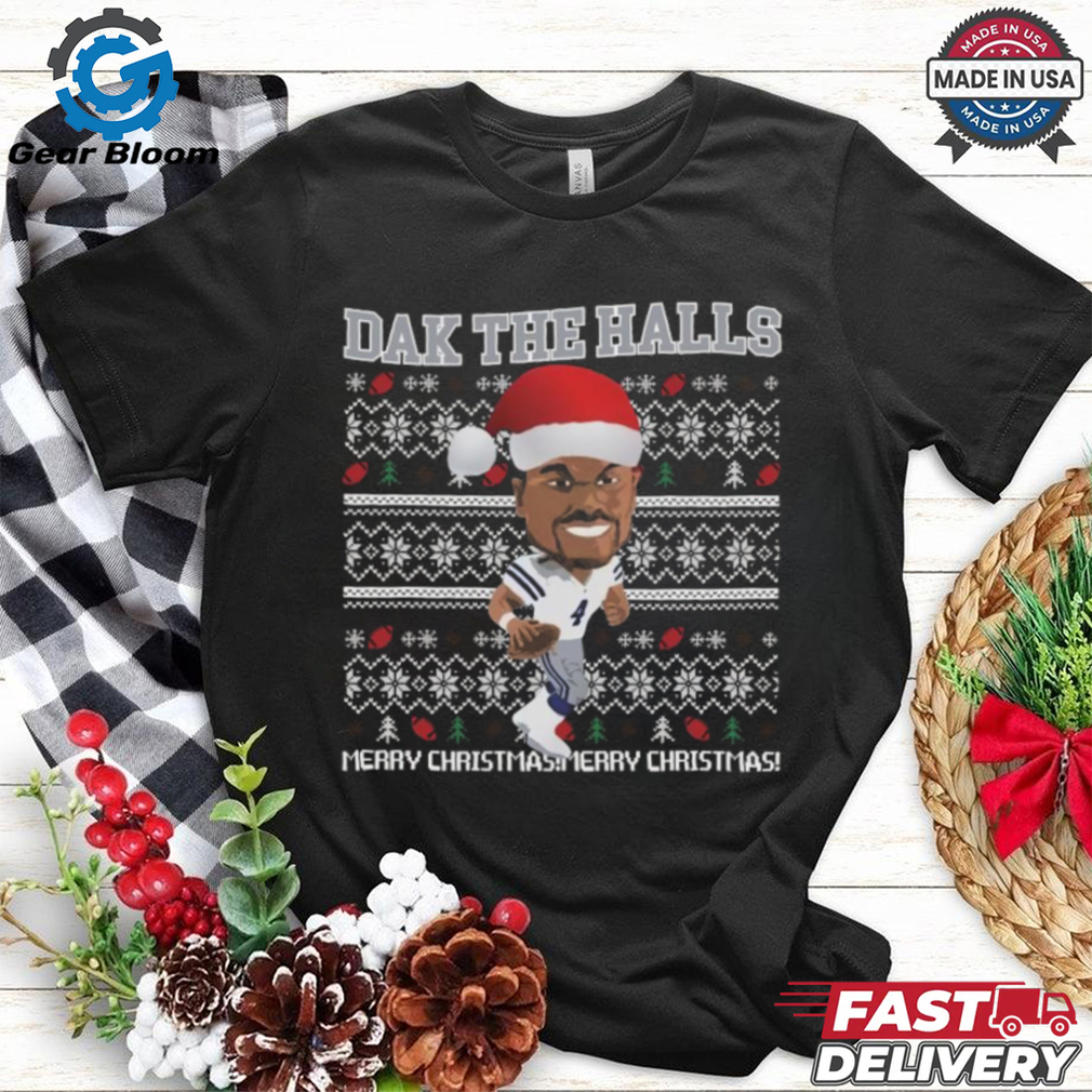 Dallas Cowboy Football Dak The Halls Merry Christmas Ugly 2024 Shirt Dallas Cowboy Football Dak The Halls Merry Christmas Ugly 2024 Shirt