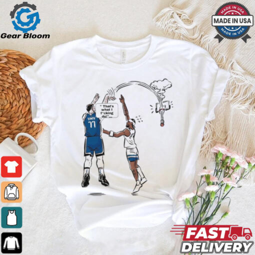 Dallas Mavericks NBA Luka Dončić That’s What I Fucking Do Painting t shirt