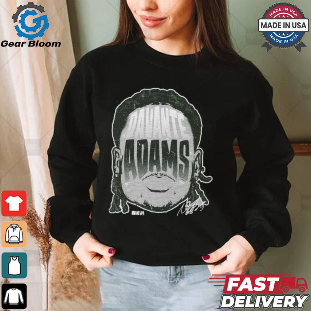 Davante Adams New York Jets Player Silhouette Shirt Davante Adams New York Jets Player Silhouette Shirt