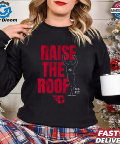 Dayton Basketball Zed Key Raise the Roof T Shirt