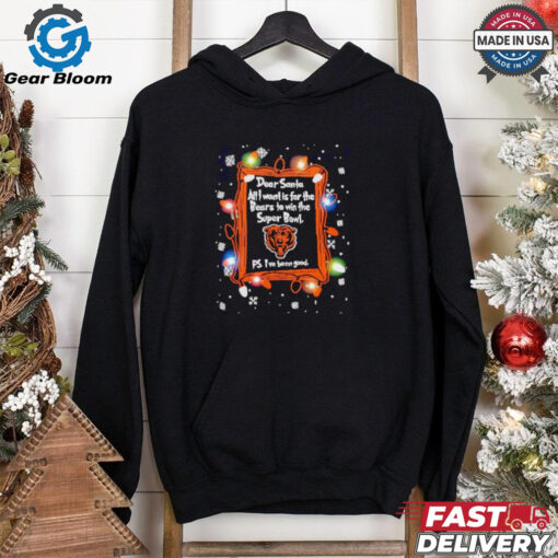 Dear Santa Chicago Bears Christmas Lights shirt